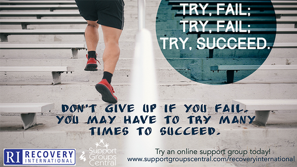 SpprtGrpsCntrl's tweet image. Trying is Powerful: Everyone can keep on trying. #recoveryinternational #peers #support