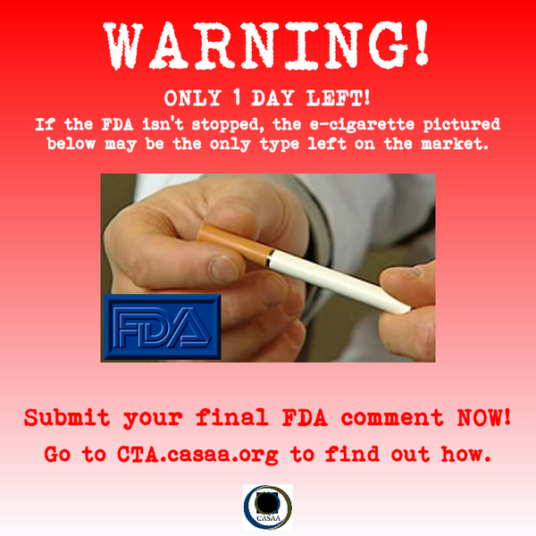 CASAAmedia's tweet photo. DEADLINE IS TOMORROW!! #ecigs
FULL Call to Action: 
http://t.co/W3NwxXcGyg
STREAMLINED:
http://t.co/BHFjXmYbXl http://t.co/PbFvTWzvav