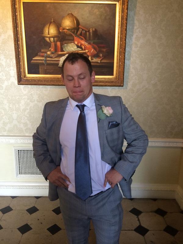 nathan_iles's tweet photo. Bricking it #themillswedding http://t.co/64kcwZxE3q