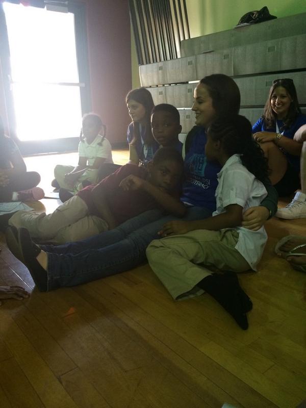 bap_pdx's tweet image. Story time at Hope-Hill #BAPAM14 #literacyatl