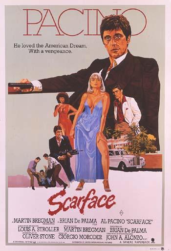 ReelPoster's tweet photo. @BestMovieQs "He Loved The American Dream. With a Vengeance" Poster Quote! #scarface #pacino http://t.co/PIMWBy4wLw