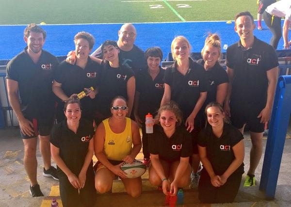 acttrainingltd's tweet image. Team ACT are doing brilliantly at tonight's #tagrugby event! #goact