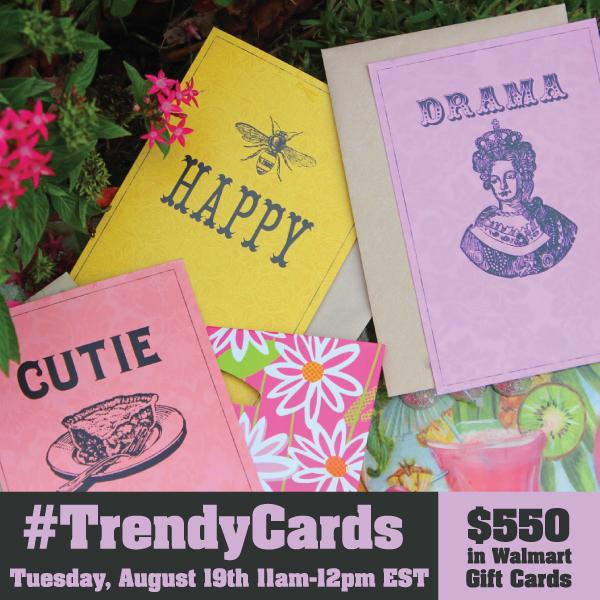 SoFabFamily's tweet photo. RSVP for #TrendyCards Twitter Party TODAY 11am ET. Prizes! Rules http://t.co/50X7mRdLEg #shop http://t.co/CIR4LfpPY3