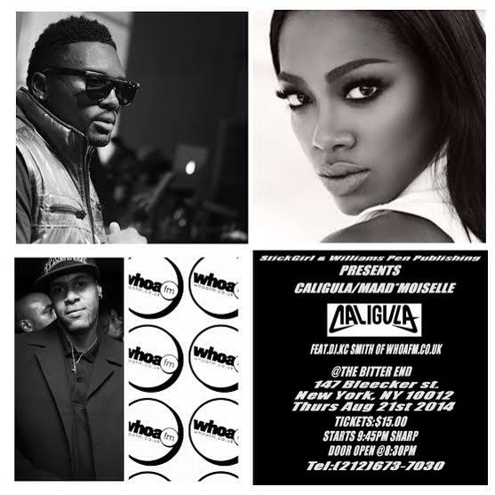 convertablec's tweet image. .@Stick_Girl_ / #WilliamsPenPub Present @CaligulasMyName/@MAADMOISELL w/DJ.@kcsmith77 @BitterEndNYC Aug 21st #TurnUp