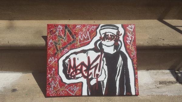dezthadesigner's tweet photo. @MACKWILDS painting I made! Been a fan of him since he was Mike from the #wire thuggin lol http://t.co/FrqQ8JCVA1