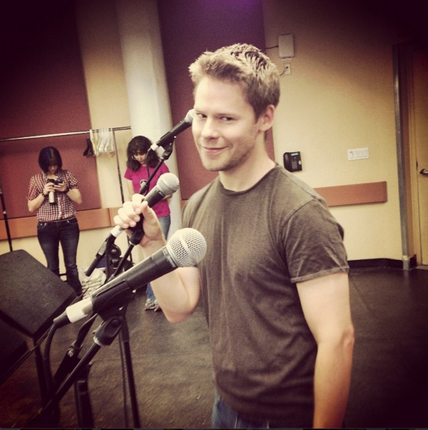 AtomicMusical's tweet photo. #TBT @RandyHarrison01 at the #sitzprobe for #AtomicMusical, Photo via Instagram @jeremykushnier http://t.co/3VCpj848tu