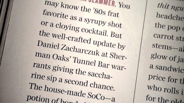 Congrats <a href="/TunnelBarLA/">Tunnel Bar LA</a> on having the "Best Trashy Cocktail." Slammer! <a href="/LA_mag/">LA Bobby</a> #BOLA #BestofLA