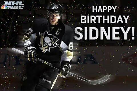 Happy Birthday to Pittsburgh Penguins Captian, Sidney Crosby  :) :* 