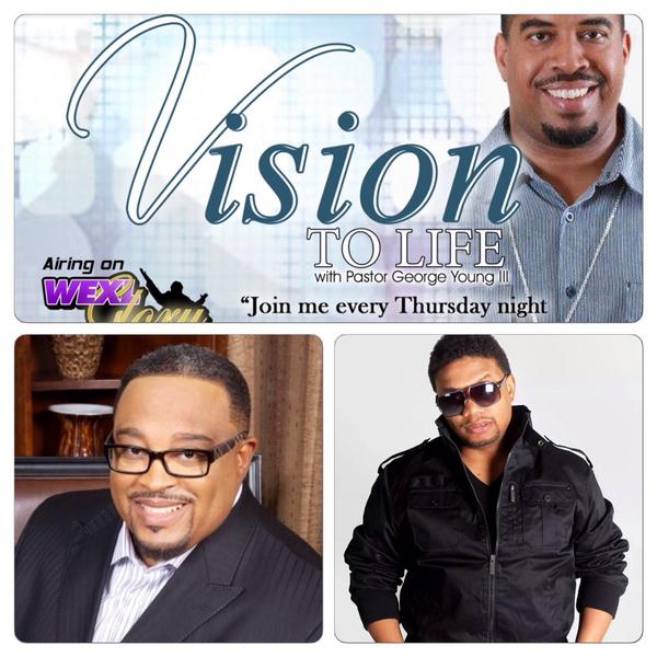 PastorGY3's tweet photo. Tune in tonight at 6:30 for Vision to Life broadcast on WEXL 1340am. Or go to the website  http://t.co/lhbU1toXCy. http://t.co/DLpy3XUo1E