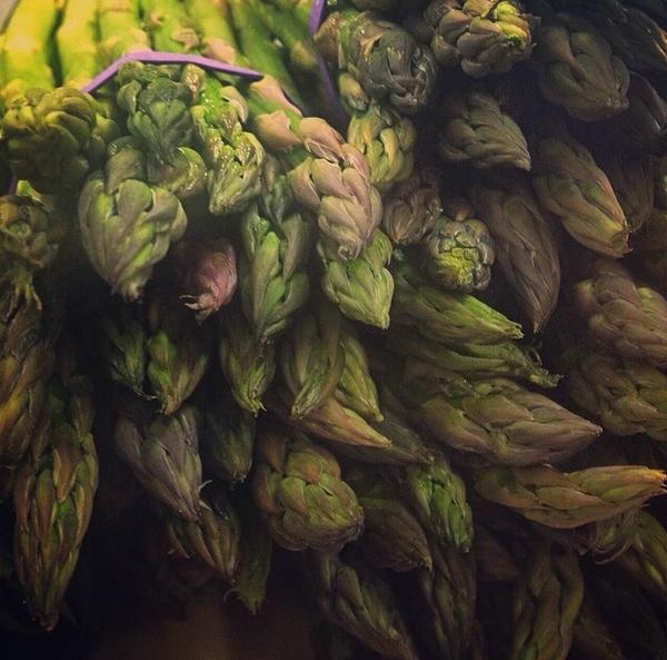 Only the freshest vegetables for our prepared foods such as this asparagus used in the gluten free quinoa salad.