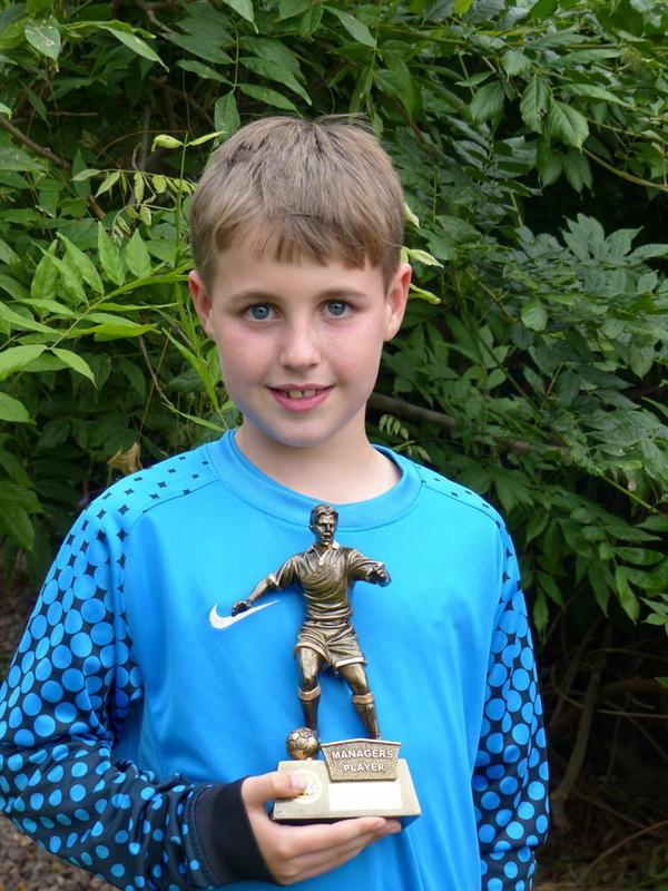 A huge well done 2 Gk Icon West Cheshire keeper James on his player of the year award. Keep up the hard work.