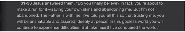 lizl220481's tweet photo. #deeplyatpeace john 16:33 http://t.co/6R5D4oCBvN