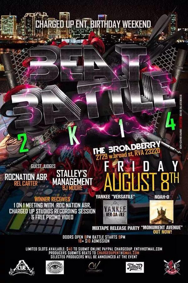 MillieVaughn's tweet image. Richmond, VA tomm night. About to bring this NC 🔥🔥 #BeatBattle #ChargedUpEnt #RichmondVA