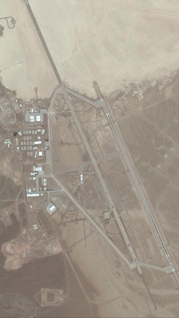 RoadRunnerRally's tweet photo. Here's an overhead view of Area 51 http://t.co/Gx9QlbiGAp