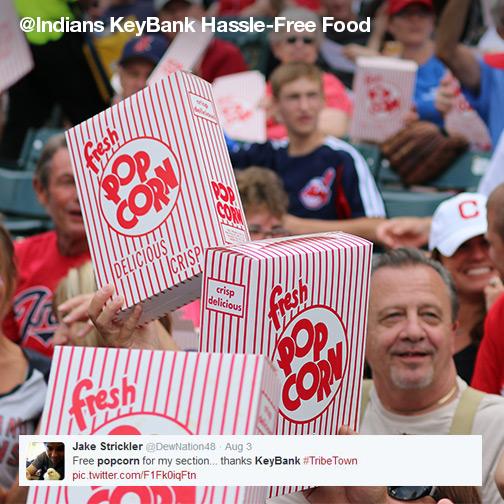 keybank's tweet photo. #Tribe fans were big winners during the @Indians KeyBank Hassle-Free Weekend! #LetsGoTribe #KeyVIP http://t.co/9YHbFdpFh3