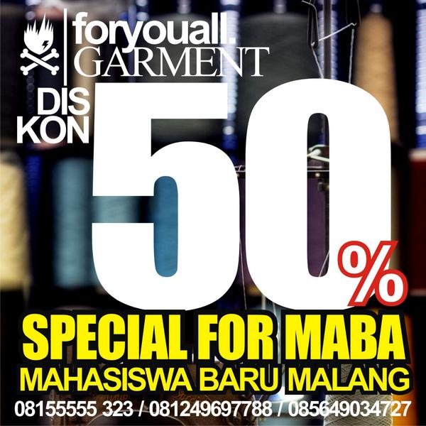 mahasiswamlg's tweet photo. #InfoMaba2014 Garment - bikin kaos? jaket? polo? MABA DISKON - 50% @foryouallover http://t.co/Vyu56ZczRi