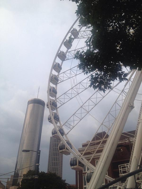 satchelj's tweet photo. For the finale, I'm about to touch the sky on @SkyViewAtlanta. Cheers! http://t.co/WfsimSlkmV