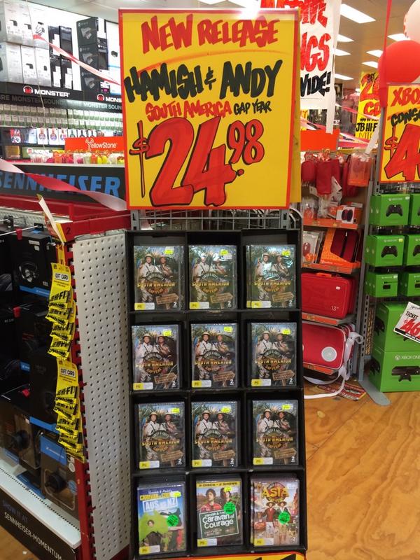 JBBrookvale's tweet photo. @hamishandandy #gapYear on special at JB! #SouthAmerica http://t.co/DcwcnSCHX1