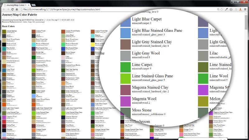 Journeymap Coming Soon Save Your Map Color Palette Then Use It Regardless Of Resource Pack Changes Has A Simple Html Viewer Http T Co 6w2iwg4vnu