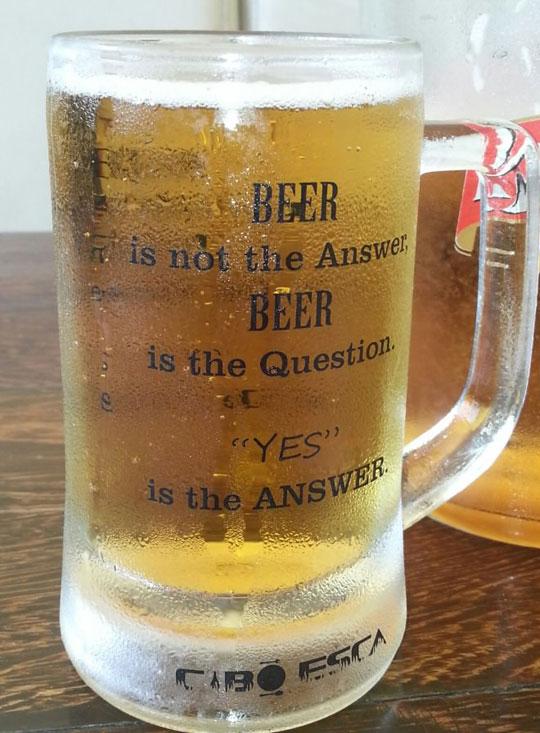 Beer is not the answer...
