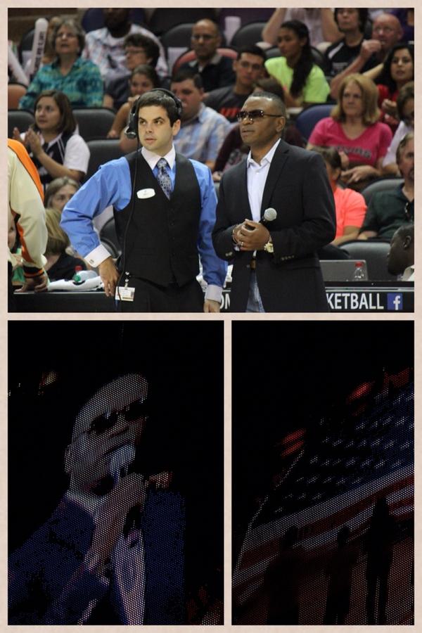 Upbysix's tweet photo. WNBA Silver Stars Game...National Anthem http://t.co/bxk3WyOXoX http://t.co/PrnO6AKXwt