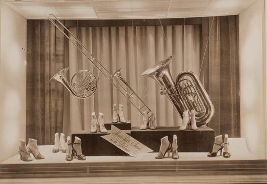 NYPhilArchive's tweet photo. In the 1950s, @nyphil advertising got a little out of hand.....#DisplayWindows #DelmansShoes http://t.co/PD5ArNyMMU