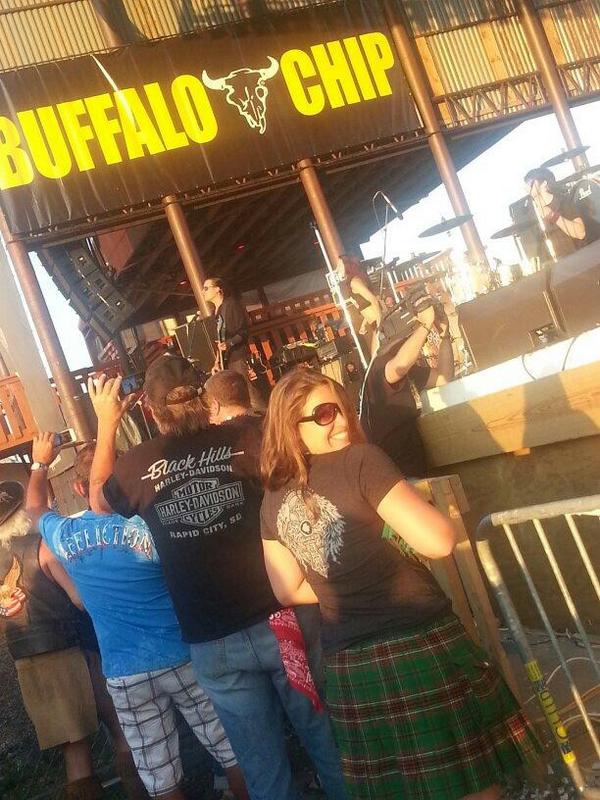 ShamrockNation's tweet photo. Rocking out at @TheChip with @GotKilt and #shamrocknation on! #Sturgis2014 #sturgisrally #buffalochip SALE STARTS FRI http://t.co/vhmEPl4nsN