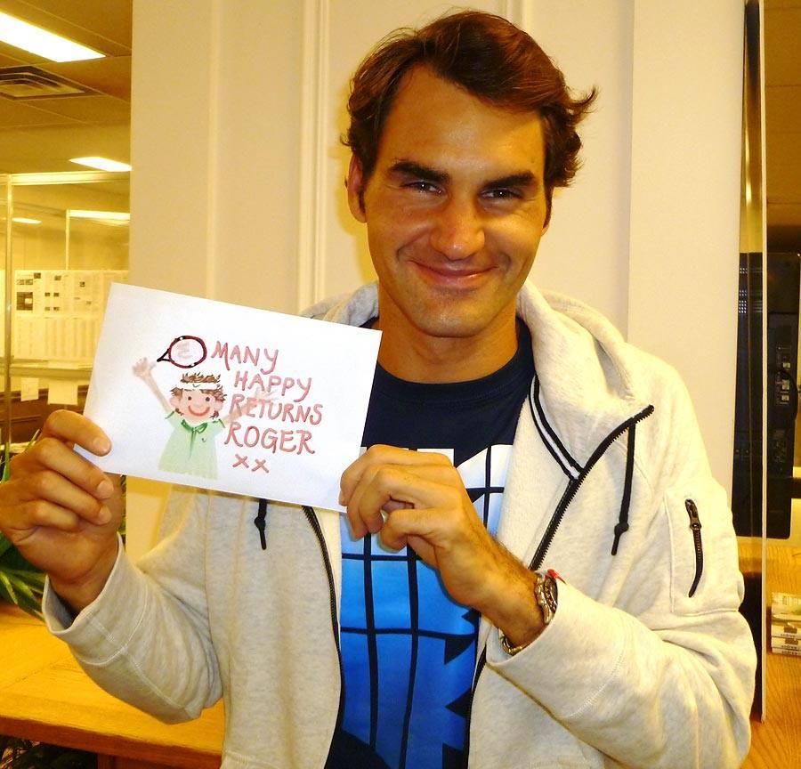 Happy 33rd birthday, Roger Federer!  