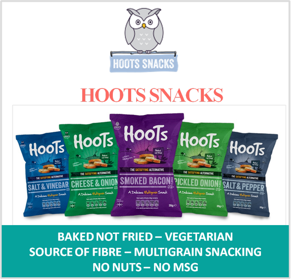 savioursnacks's tweet photo. Watch out for @HootSnacks in our boxes. #Multigrain #Baked &amp; #Vegetarian, a healthy alternative to potato crisps. http://t.co/ArX1tCpAkn