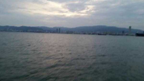 Travelling from Butterworth to Penang by ferry. Nice feeling together with P Selvarajoo, M Vellithuam and M Kesavan.