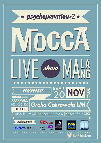 Anniversary FPPsi UM #PSYCHOPERATION2 | <a href="/moccaofficial/">MOCCA</a> Show Malang | 20 Nov 14 | pre-sale2: 30k <a href="/ARTpsium/">Artpsium</a>