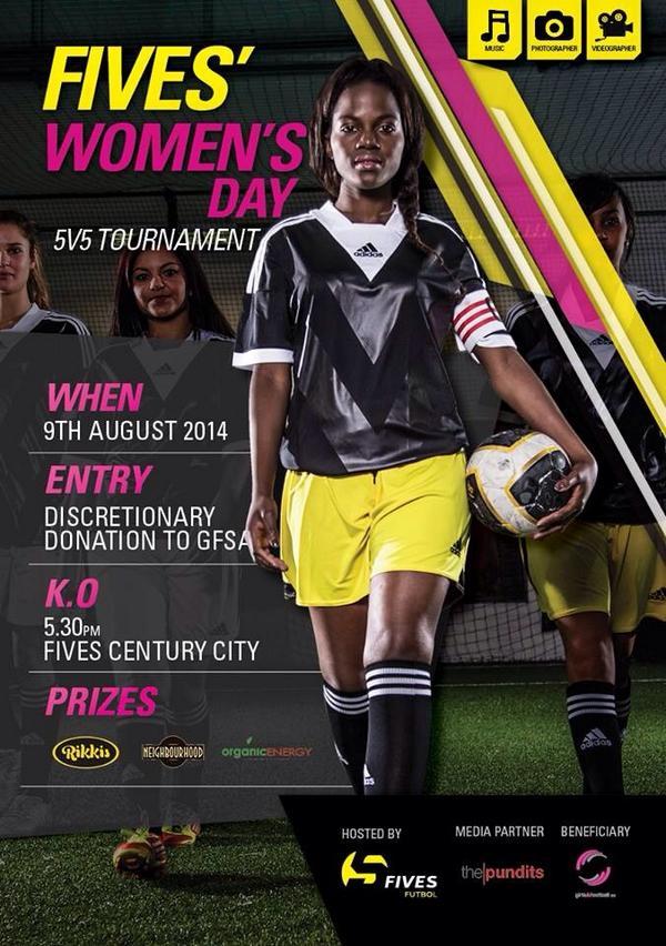 thatwallace's tweet image. Ladies, check it out - the @FivesFutbol Women's Day Tournament is just for you!