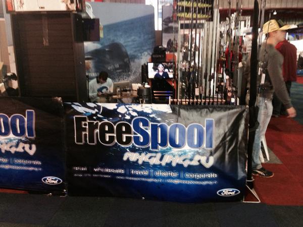 germann90's tweet photo. Come say howsit to the Freespool guys at the jhb boat show! @markdelahey @bradjarthur @FreeSpoolsa @RapalaVMC http://t.co/z8lSeCAMQs