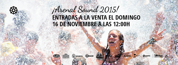 ArenalSound's tweet photo. ¡Comienza la cuenta atrás! Entradas a la venta para Arenal Sound 2015 el domingo 16 de noviembre a las 12:00h http://t.co/R76wykPNZo