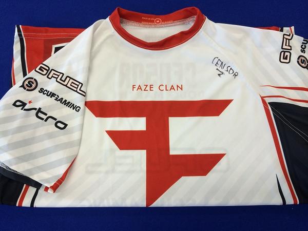 Gfinity's tweet image. RT to WIN the ACTUAL signed jersey @Faze_Censor wore at #G3! Own a piece of @Fazeclan and #Gfinity history #FaZeUp
