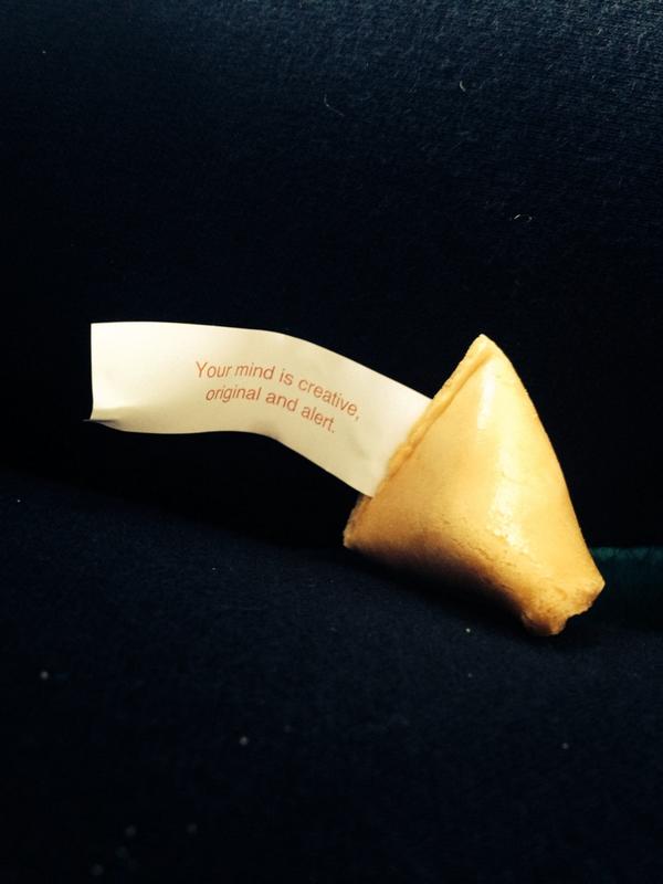 HDawsonTextiles's tweet photo. Fortune cookie! http://t.co/Y2A4FFT6nZ