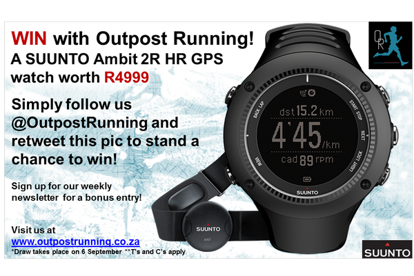 Follow <a href="/OutpostRunning/">Outpost Running</a> and RT this post to #win #Legendary <a href="/Suunto_Fitness/">Suunto South Africa</a> #Ambit2r #trailrunning #running