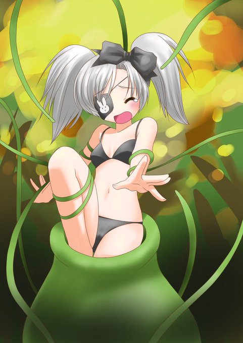 今回のワンドロで描いた。お題「食」ということで食人植物さん、キミに決めた! 