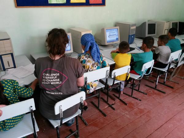 .<a href="/VSOYouth/">VSO Youth</a> <a href="/ICS_UK/">ICS</a> #Tajikistan #VSO vols Community Action Day-150 local people learning about computers &amp; English!