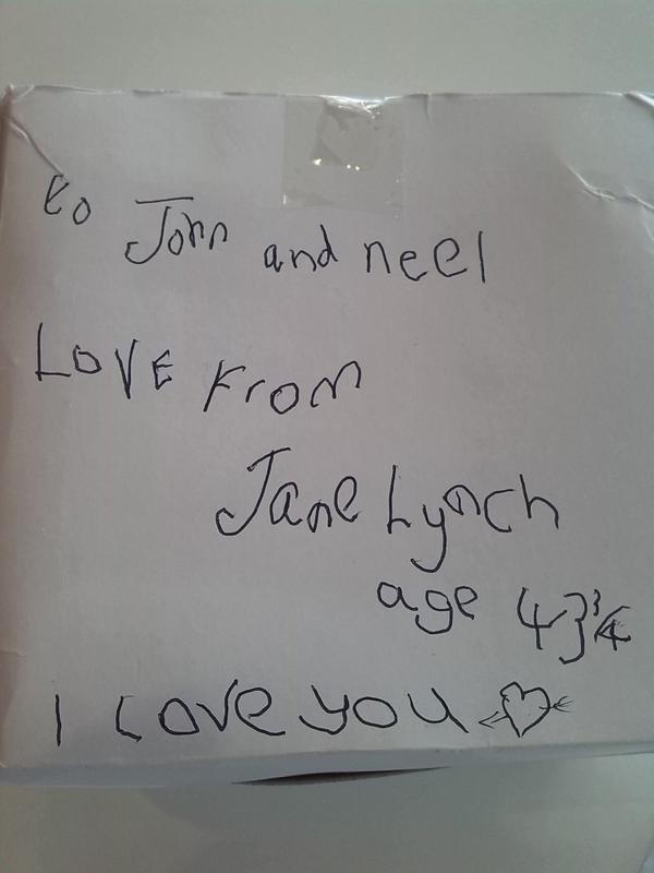 Beverly Macca CBA 💙 (@beverlymacca1) on Twitter photo <a href="/johnandneil/">JohnandNeil</a> Big thanks to @janeemnalynch who delivered a gift for you and <a href="/WirralRadio/">WirralRadio</a> - she did best handwriting <a href="/johnandneil/">JohnandNeil</a> Big thanks to @janeemnalynch who delivered a gift for you and <a href="/WirralRadio/">WirralRadio</a> - she did best handwriting