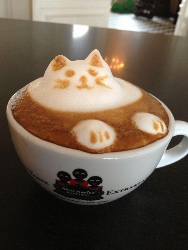 #Weltkatzentag #LatteArt #MachwitzKaffee
Machwitz 3D-Latte-Art Katze
