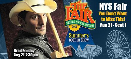 I LOVE NEW YORK (@i_love_ny) on Twitter photo Retweet for a chance to win tickets to <a href="/BradPaisley/">Brad Paisley</a> at the #NYSFair. Plan YOUR trip today: bit.ly/NYSFair Retweet for a chance to win tickets to <a href="/BradPaisley/">Brad Paisley</a> at the #NYSFair. Plan YOUR trip today: bit.ly/NYSFair