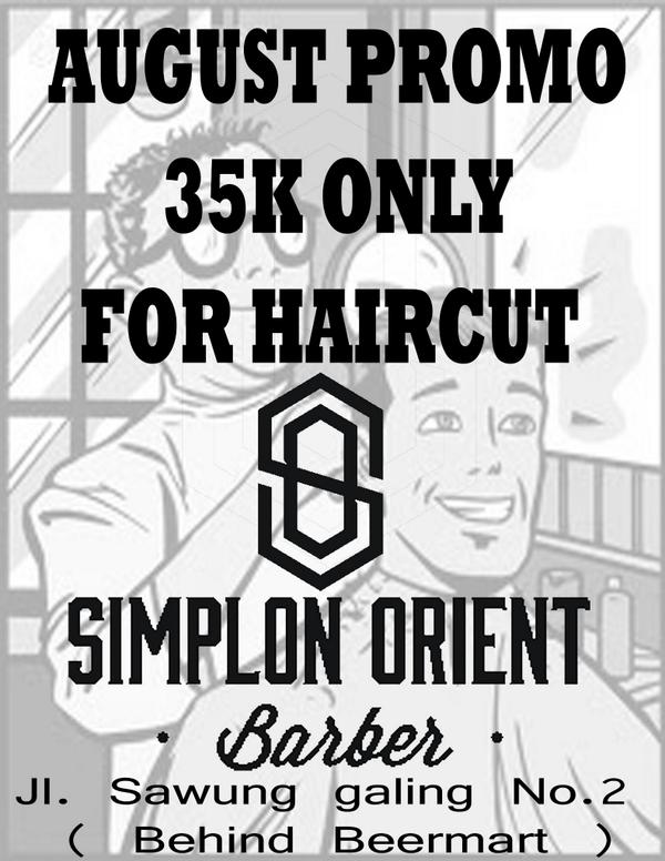 Suckarecrew's tweet photo. @WBkillerharmony lur kasih tau anak anak kalo mau cukur ke @SimplonOrient aja, lagi ada promo bulan agustus.nuhun lur http://t.co/QQjin2L1uH