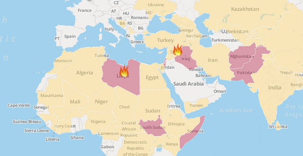 useglimmer's tweet photo. This is an incredible map from the @CrisisGroup that tracks conflict zones around the world http://t.co/JxJ1GJlAER http://t.co/fT3F9Qa6KL