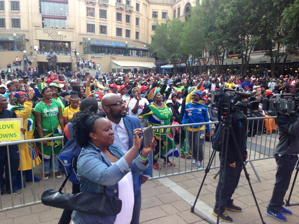 Fantastic support at Nelson Mandela Square in Sandton, thank you from the team
