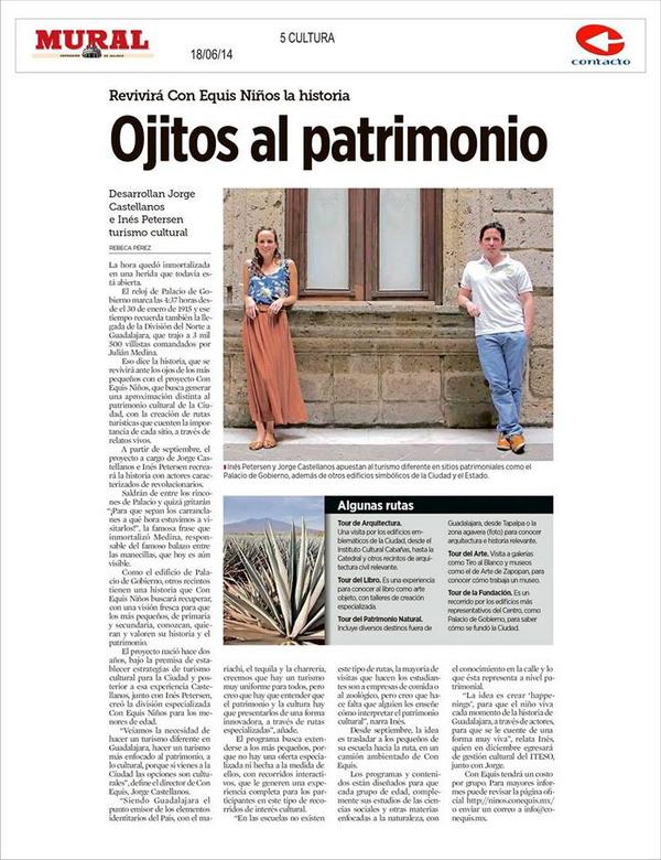 ConEquisNinos's tweet photo. Con equis niños en el periódico Mural...Muy pronto en el Informador! http://t.co/9Si3gsblWT