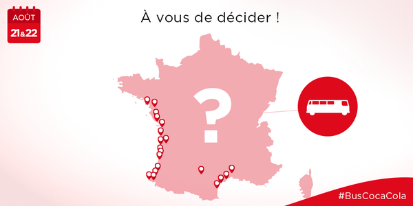 cocacolafr's tweet photo. C’est à vous de jouer ! Votez pour la dernière étape de la tournée du #BusCocaCola ! http://t.co/SmTUGvVrpc