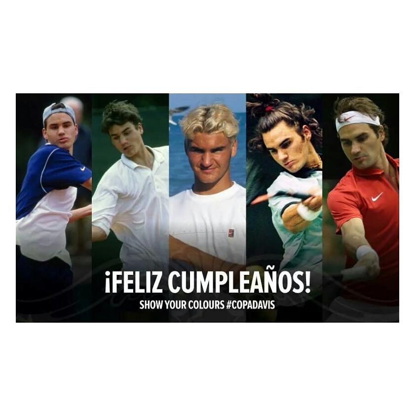 Happy birthday Roger Federer.     