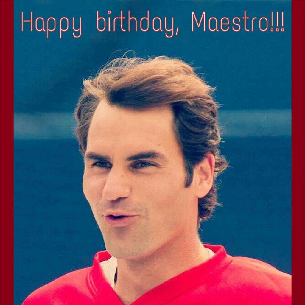 Happy birthday to my favorite tennis player in the world, ROGER FEDERER!   