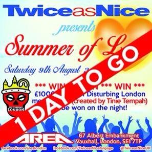 <a href="/DjSweetpUK/">Paul(Sweet.P)Watson</a> NOT TO BE MISSED!  <a href="/TwiceasNiceUK/">TwiceasNice</a>  #SummerOfLoveParty Sat 9th Aug #AreaLondon twiceasnice.co.uk RT